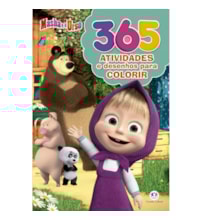 Livro 365 atividades Masha e o Urso - 365 atividades e desenhos para colorir