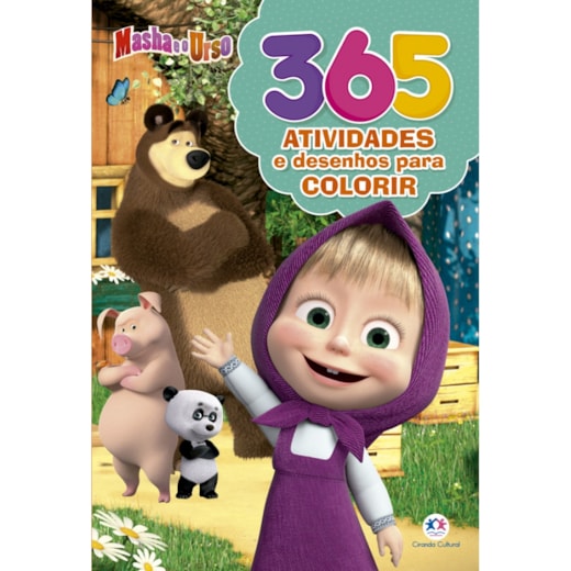 Livro 365 atividades Masha e o Urso - 365 atividades e desenhos para colorir