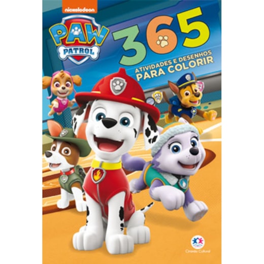 Livro 365 atividades  Patrulha canina - 365 atividades e desenhos para colorir