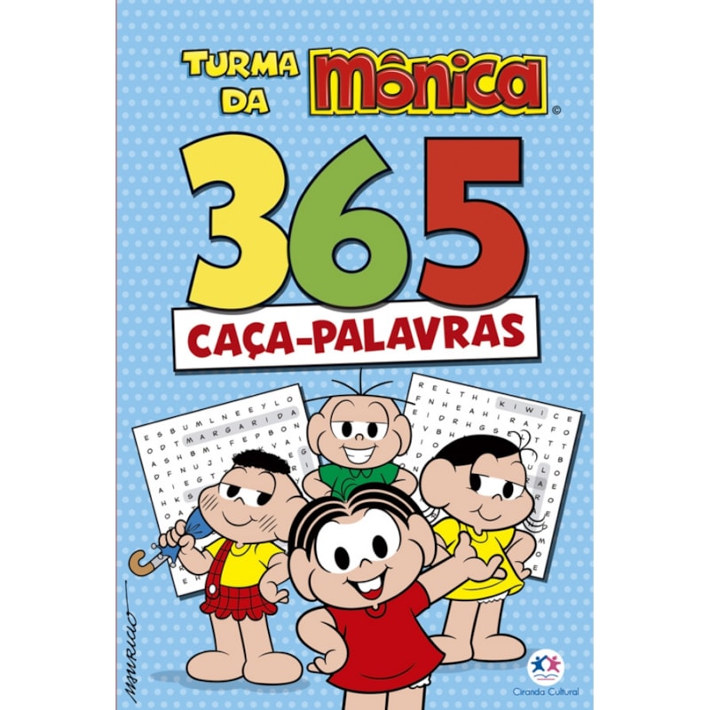 Livro 365 atividades Turma da Mônica - 365 Caça-Palavras - Ciranda Cultural