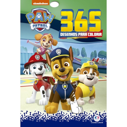 Livro 365 colorir Patrulha Canina - 365 Desenhos para colorir
