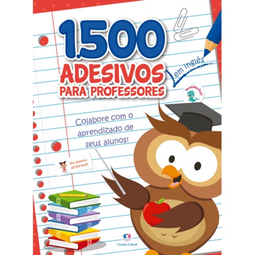 Livro Adesivos 1500 adesivos - Colabore com o aprendizado de seus alunos Inglês