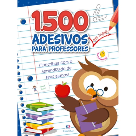 Livro Adesivos 1500 adesivos - Contribua com o aprendizado de seus alunos Inglês