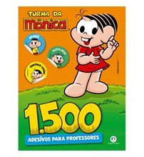 Livro Adesivos 1500 adesivos para professores - Turma da Mônica
