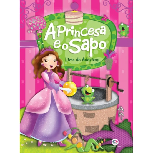 Livro Adesivos A princesa e o sapo