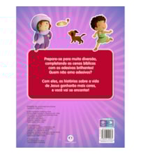 Livro Adesivos A vida de Jesus - Bíblia com adesivos brilhantes