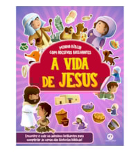 Livro Adesivos A vida de Jesus - Bíblia com adesivos brilhantes