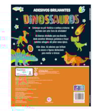 Livro Adesivos Adesivos Brilhantes - Dinossauros