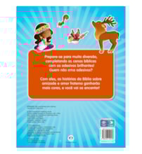 Livro Adesivos Amigos da Bíblia - Com adesivos brilhantes