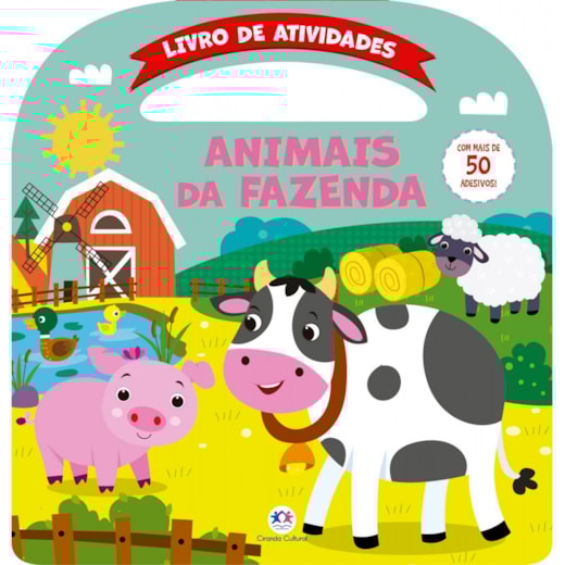 Livro Adesivos Animais da fazenda - Atividades e mais 50 adesivos