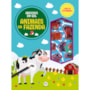 Livro Adesivos Animais da fazenda - Livro de atividades e adesivos em gel