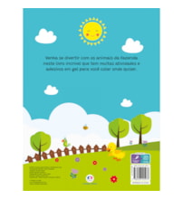 Livro Adesivos Animais da fazenda - Livro de atividades e adesivos em gel