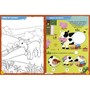 Livro Adesivos Animais da Fazenda - Passatempos divertidos