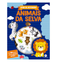 Livro Adesivos Animais da selva