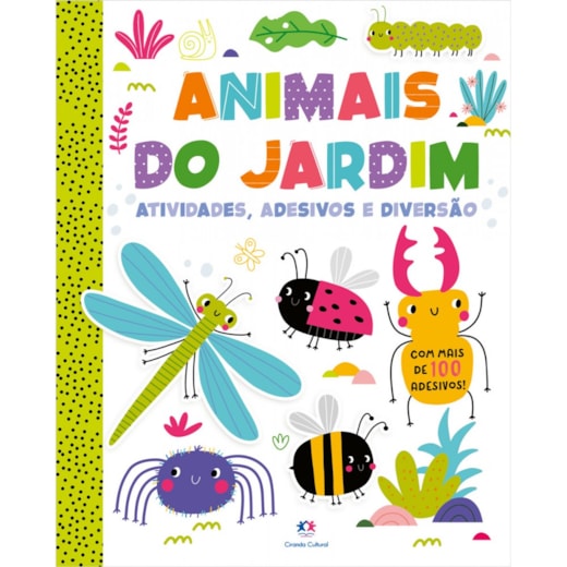Livro Adesivos Animais do jardim