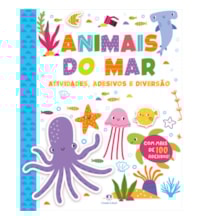 Livro Adesivos Animais do mar