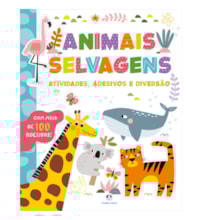 Livro Adesivos Animais selvagens