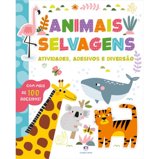 Livro Adesivos Animais selvagens