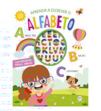 Livro Adesivos Aprenda a escrever o alfabeto