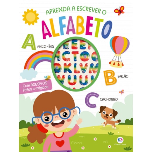 Livro Adesivos Aprenda a escrever o alfabeto