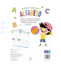 Livro Adesivos Aprenda a escrever o alfabeto