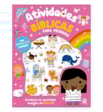 Livro Adesivos Atividades Bíblicas para Meninas