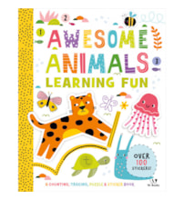 Livro Adesivos Awesome animals