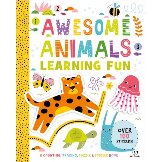 Livro Adesivos Awesome animals