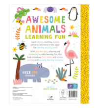 Livro Adesivos Awesome animals