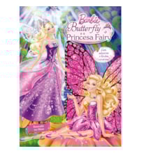 Livro Adesivos Barbie - Butterfly e a Princesa Fairy