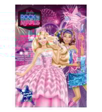 Livro Adesivos Barbie em Rock n'Royals