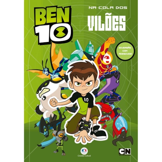 Livro Adesivos Ben 10 - Na cola dos vilões