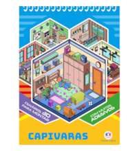 Livro Adesivos Capivaras com Adesivos 3D