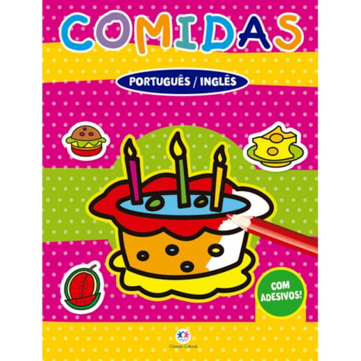 Livro Adesivos Comidas