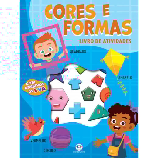 Livro Adesivos Cores e formas