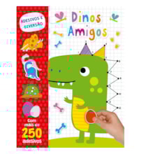 Livro Adesivos Dinos amigos