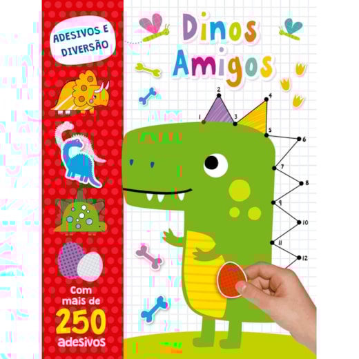 Livro Adesivos Dinosaurs