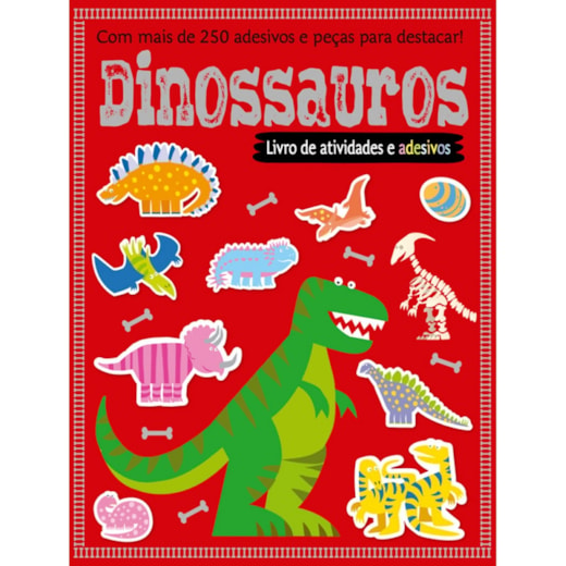 Livro Adesivos Dinossauros