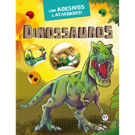 Livros adesivos com 6 volumes de dinossauro, para crianças, concentração  antiga, pintura de volume, desenho, arte