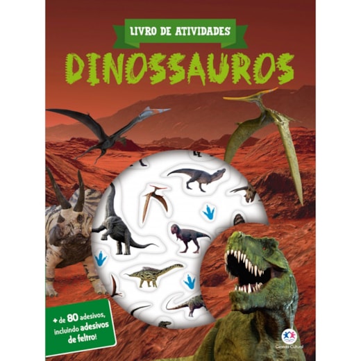 Livro Adesivos Dinossauros