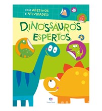 Livro Adesivos Dinossauros espertos