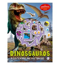 Livro Adesivos Dinossauros - Passatempos pré-históricos