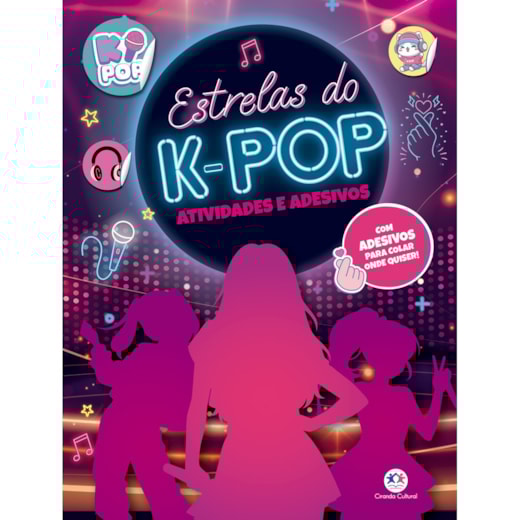 Livro Adesivos Estrelas do K-Pop - Atividades e adesivos