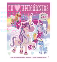 Livro Adesivos Eu amo unicórnios