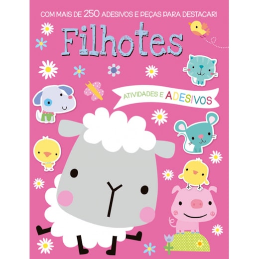 Livro Adesivos Filhotes