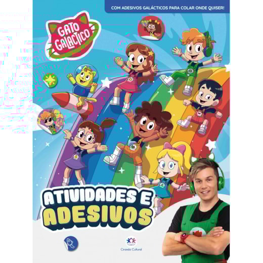 Livro Adesivos Gato Galactico - Atividades e adesivos