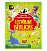 Livro Adesivos Histórias bíblicas - com adesivos brilhantes