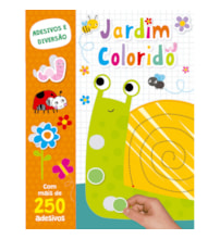 Livro Adesivos Jardim colorido