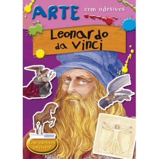 Livro Adesivos Leonardo da Vinci