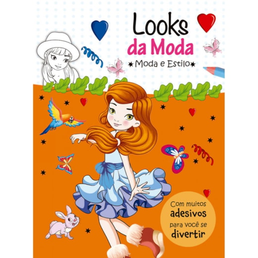 Livro Adesivos Looks da moda